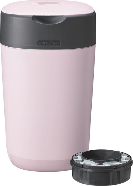 Tommee Tippee Twist Click Windelbehälter – für bis zu 33 Windeln – 1 Nachfüllkassette – Rosa