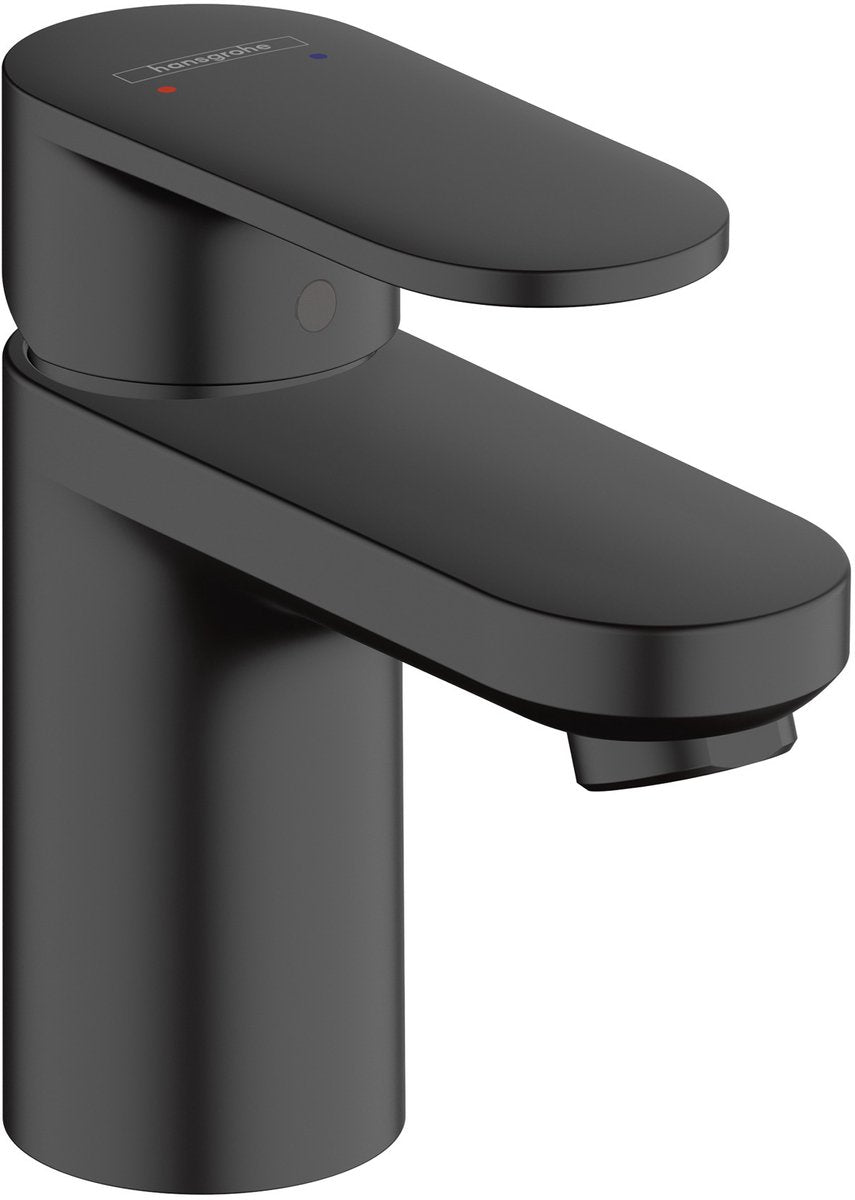 Hansgrohe Lackmischung – Waschtisch-Mischbatterie – Einhebelbedienung – ohne Ablaufgarnitur – Größe 70 mm – mattschwarz