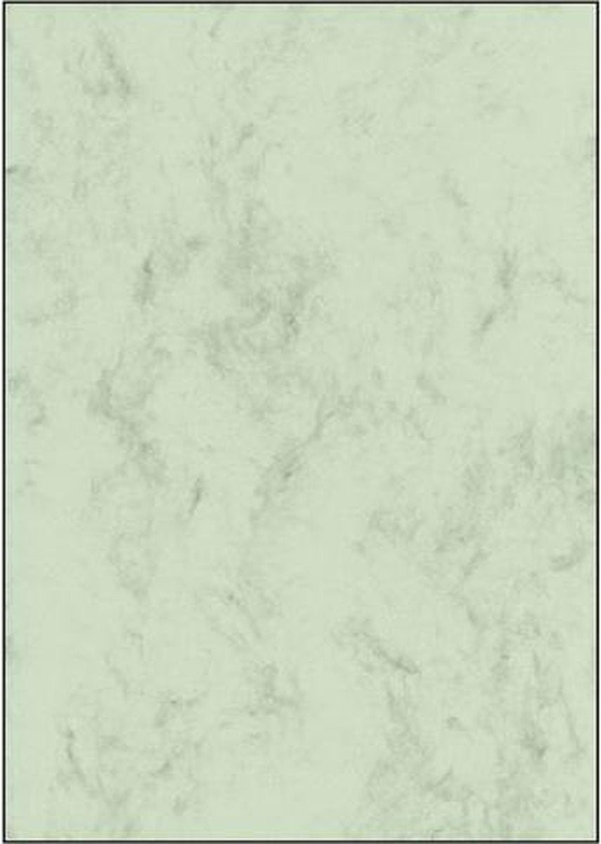Sigel Designpapier – A4 – Marmorgrün – 200 Gramm – 50 Blatt – Si-DP552