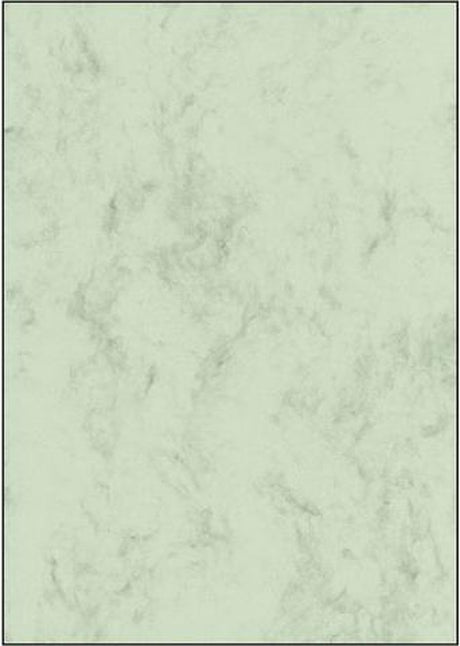 Sigel Designpapier – A4 – Marmorgrün – 200 Gramm – 50 Blatt – Si-DP552