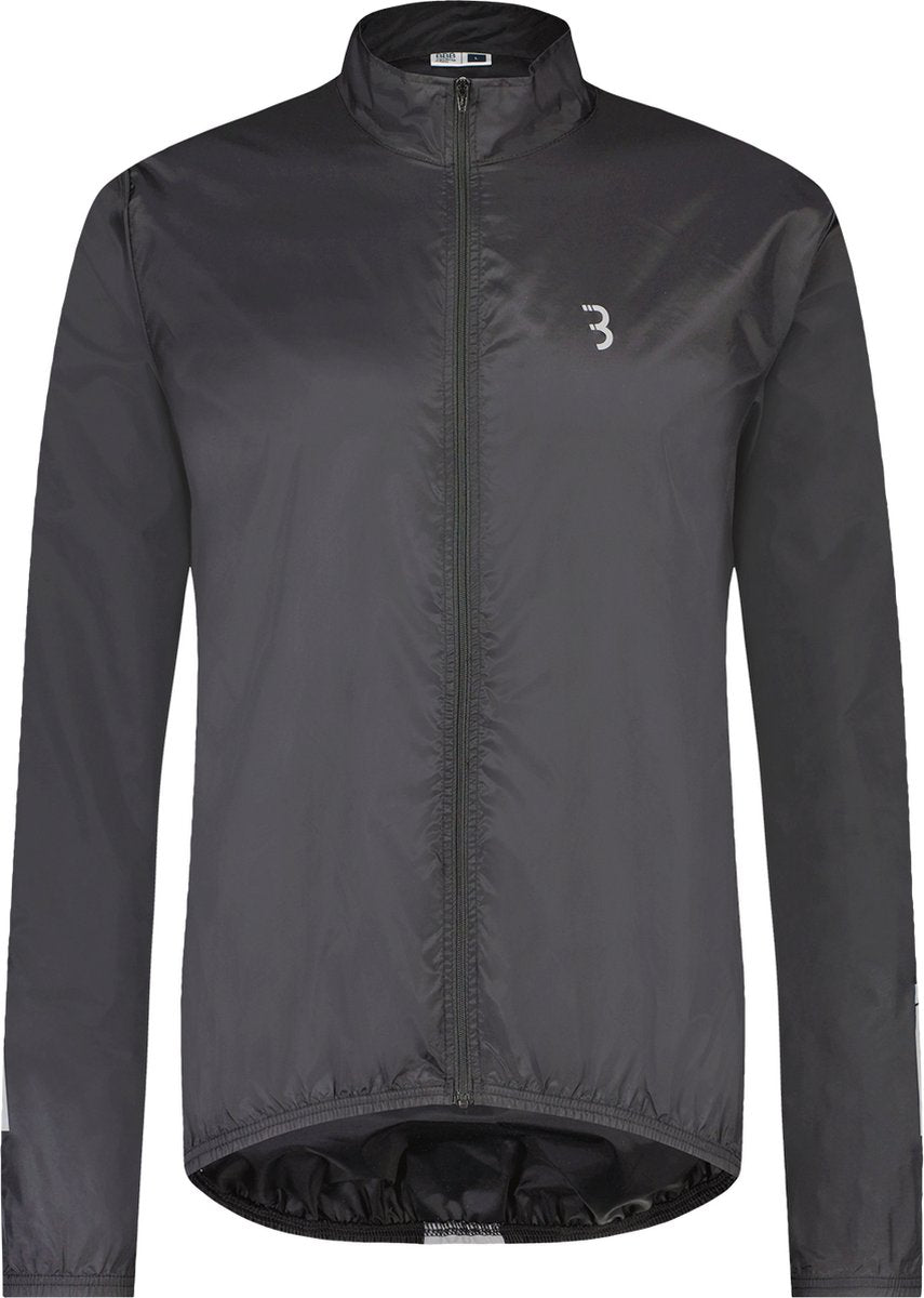 Bbb cycling fietsjack baseshield - windjack heren en dames - wielrennen mountainbiken - fietsjas: wind en waterbestendig - zwart - maat m - bbw-148