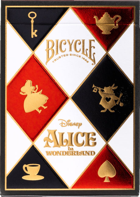 Bicycle Disney – Alice im Wunderland – Premium-Spielkarten – Poker – Kreativ – Sammlerstück