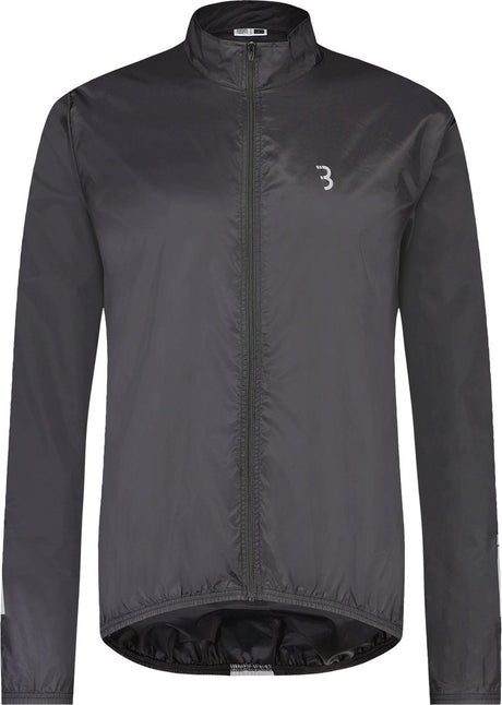 Bbb cycling fietsjack baseshield - windjack heren en dames - wielrennen mountainbiken - fietsjas: wind en waterbestendig - zwart - maat xl - bbw-148