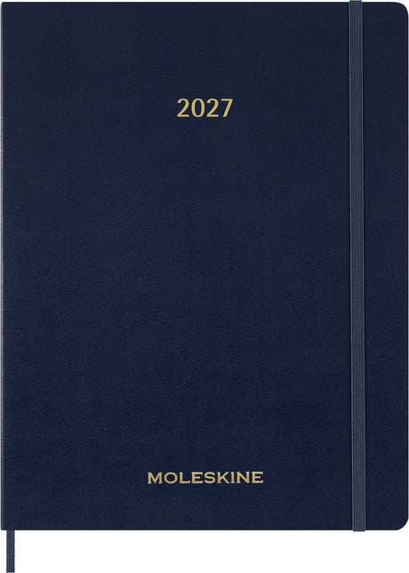Moleskine 15-Monats-Agenda – 2027 – unverzichtbarer Planer – wöchentlich – vertikal – XXL – Saphirblau