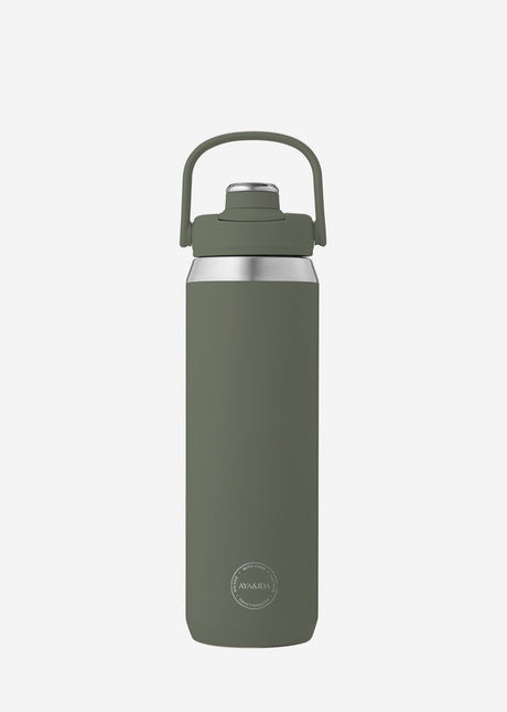 Aya ida aya ida - Sportflasche - Trinkflasche - Thermosflasche - Wasserflasche - Edelstahl - 700 ml - Tropengrün