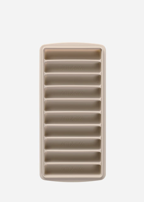 Aya ida aya ida - Eiswürfelform - Eiswürfelform - Eiswürfelform aus Silikon mit Deckel - BPA-frei - wiederverwendbar - längliche Eiswürfel für Flaschen - Kaltgetränke - Cremebeige