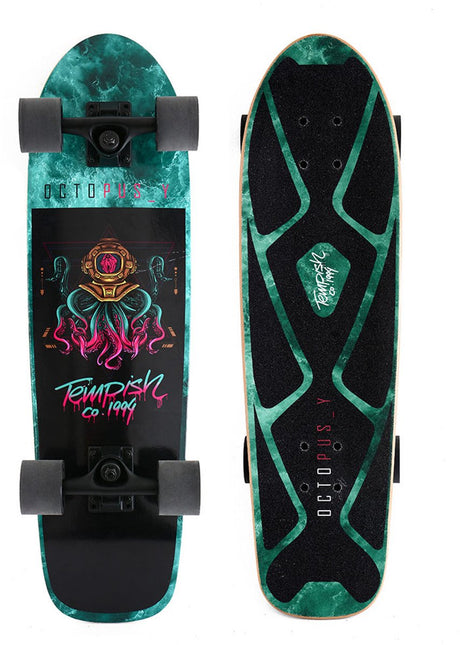 Tempish Octopuss Cruiser Board – 28,5 Zoll (72 cm) – kompaktes Cruiser-Skateboard