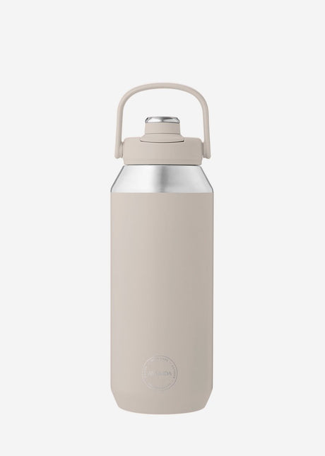 Aya ida aya ida - Sportflasche - Trinkflasche - Thermosflasche - Wasserflasche - Edelstahl - 950 ml - Cremebeige