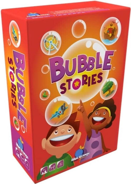 Geronimo Spiele Blasengeschichten - - Blau Orange - Kartenspiel - 1 bis 2 Spieler - ab 4 Jahren