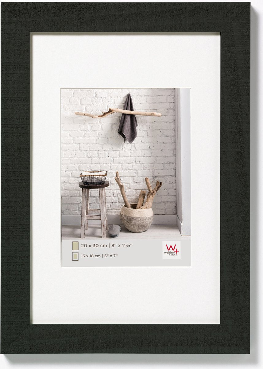 Walther Home - Holzrahmen - Fotogröße 15x20 cm - Schwarz