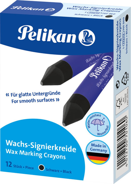 Pelikan Markenkreide 772 – Schwarz – 12 Stück