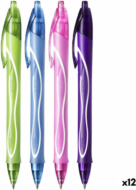 Bic Gelstift Gel-ocity schnell trocknend 4 Farben 12 Stück