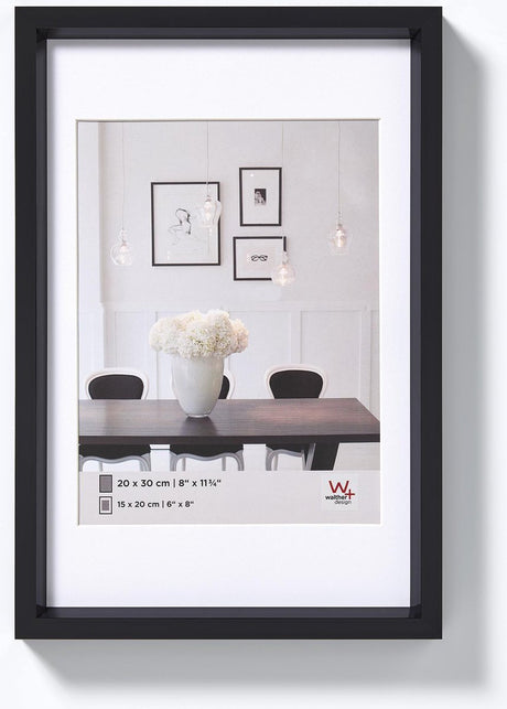 Walther Steel Style - Kunststoffrahmen - Fotogröße 10x15 cm - Schwarz