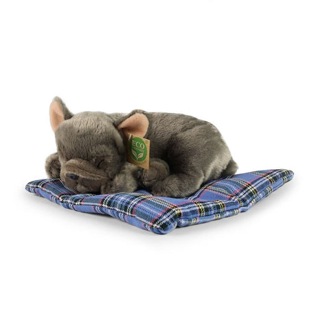 Plüsch Französische Bulldogge auf Kissen 23 cm EC