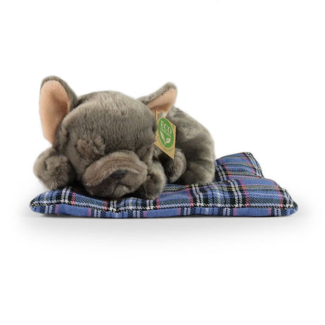 Plüsch Französische Bulldogge auf Kissen 23 cm EC