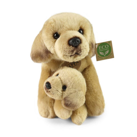 Plüsch Labrador Retriever mit Welpe 31cm e