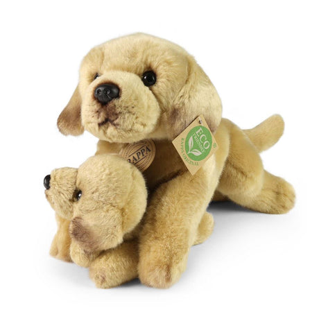 Plüsch Labrador Retriever mit Welpe 31cm e