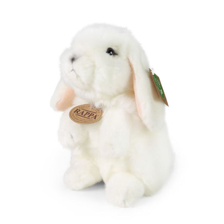 Rappa Kuscheltier Hase weiß Plüsch stehend 18 cm langlebiges Spielzeug.
