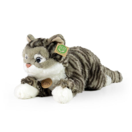 Plüsch grau getigerte Katze 40 cm umweltfreundlich
