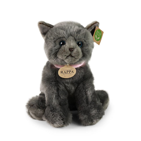 Plüschkatze grau 25 cm umweltfreundlich