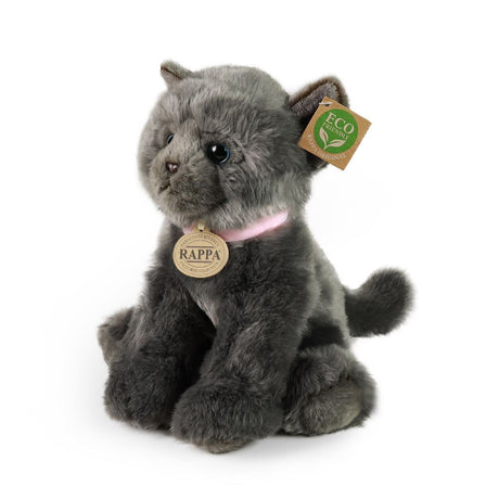 Plüschkatze grau 25 cm umweltfreundlich