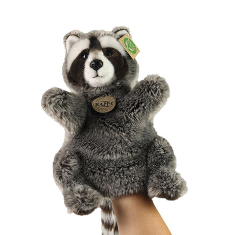 Plüsch Waschbär Handpuppe 28 cm umweltfreundlich