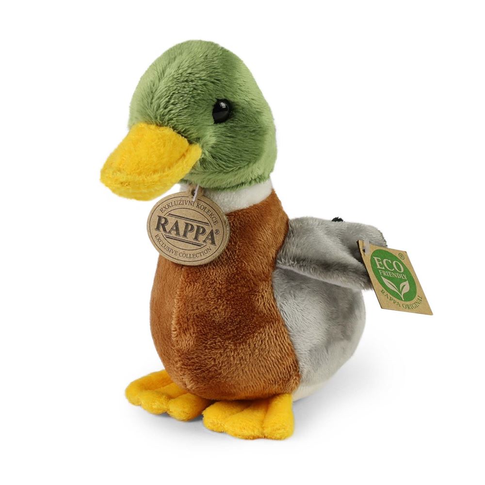 Pluche wilde eend 21 cm eco-friendly