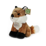 Rappa Öko-Kuscheltier Mini-Fuchs 19 cm – realistisches Kuscheltier aus recycelten PET-Flaschen – braun, weiß, schwarz