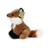 Rappa Öko-Kuscheltier Mini-Fuchs 19 cm – realistisches Kuscheltier aus recycelten PET-Flaschen – braun, weiß, schwarz