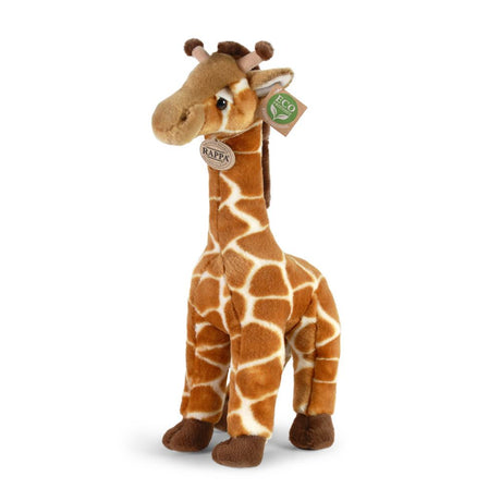 Rappa Öko-Kuscheltier Giraffe 40 cm – realistisches Kuscheltier aus recycelten PET-Flaschen – braun, creme