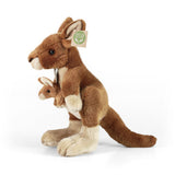 Plüsch-Känguru mit Jungem 27cm umweltfreundlich