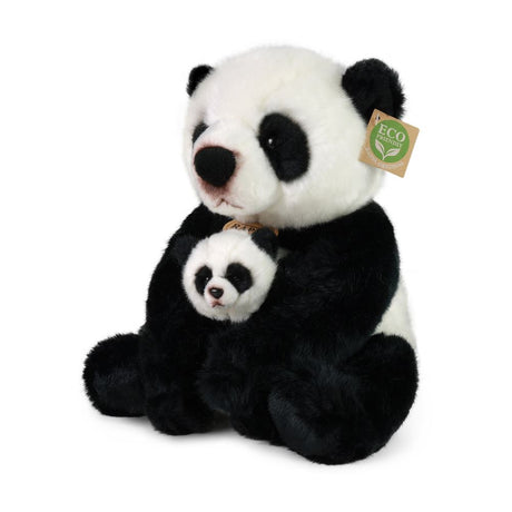 Rappa Kuschelpanda mit Baby – 27 cm