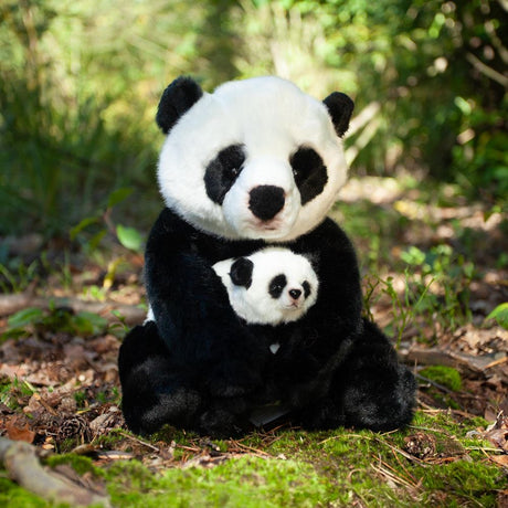 Rappa Kuschelpanda mit Baby – 27 cm