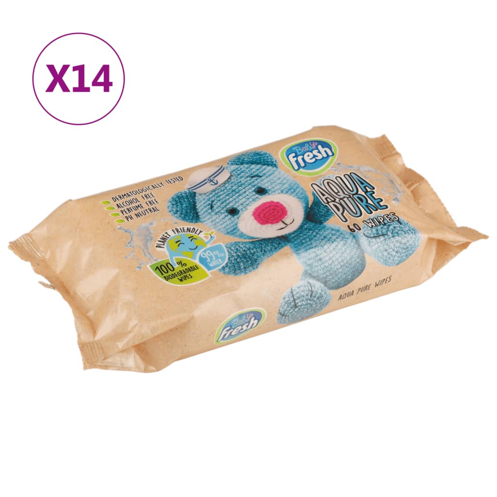 Vidaxl Baby Wipes 14 Packs 840 Wipes