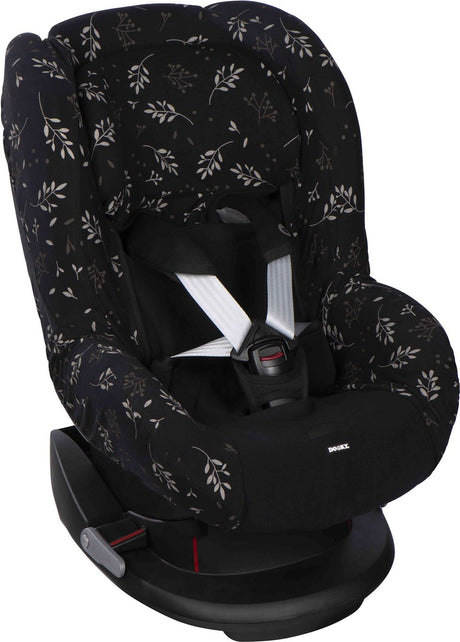 Dooky Sitzbezug Gruppe 1 Autositzbezug Romantische Blätter schwarz – Universal Autositzbezug Maxi Cosi Cabriofix, Maxi Cosi Bezug Pebble, Maxicosi Bezug, Cybex und mehr – Autositzbezug Baby Universal