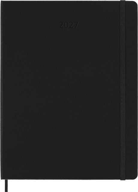 Moleskine 12-Monats-Tagebuch – 2027 – professionelle Wochenzeitung – vertikal XL – Hardcover – schwarz