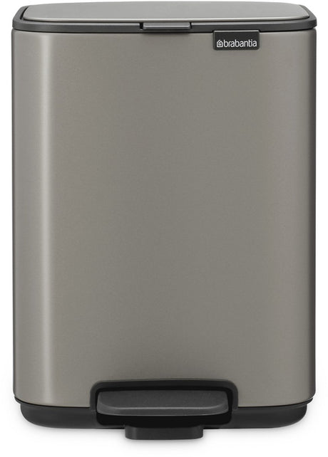 Brabantia Bo Treteimer – 4 Liter – Badezimmer – Platin