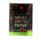 Notizpapier Scratch A4 50 Blatt + 2 Stifte | 7 Stück