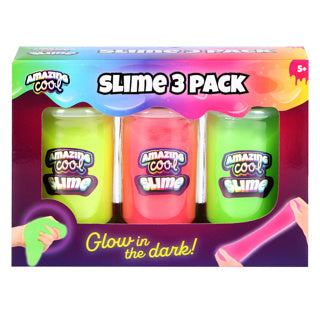 Erstaunlich cooler, im Dunkeln leuchtender Schleim im 3er-Pack | 4 Stück