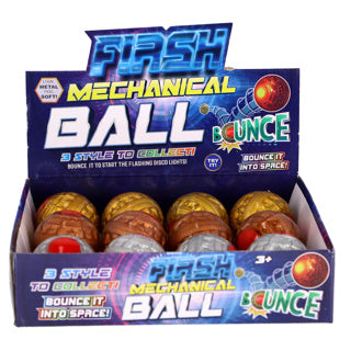 Mechanischer Hüpfball mit Licht | 12 Stück