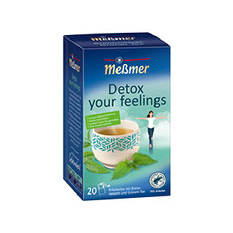 Messmer Detox Brennessel Grün Tee 20x 2gr (5 Stück)