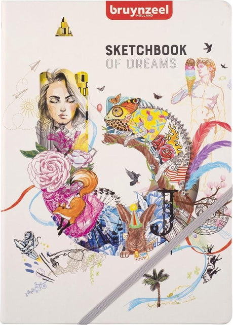 Bruynzeel Creatives Skizzennotizbuch, A4, 140 g, 80 Blatt