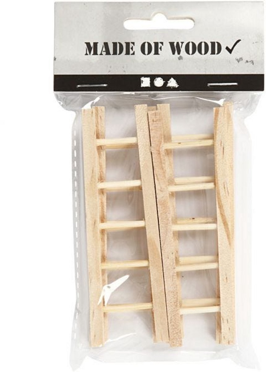 Kreativunternehmen https: www.cchobby.nl ladder-size-10x3-5-cm-6-piece-1-box