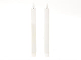 HBX Natural Living Tafelkerze LED-Flamme 24,5 cm weiß