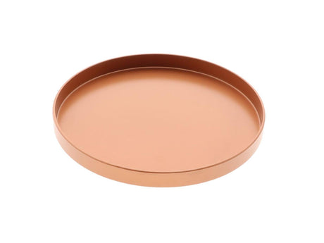 Hbx natural living ronde melamine schaal koper h2 d22