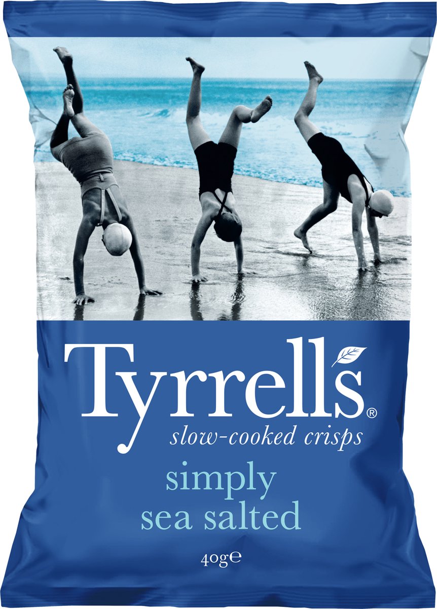 Tyrrells Chips einfach meergesalzen 18 x 40 Gramm