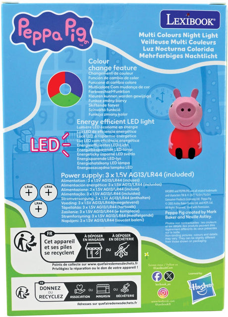 Lexibook Peppa Pig Taschen-Nachtlicht