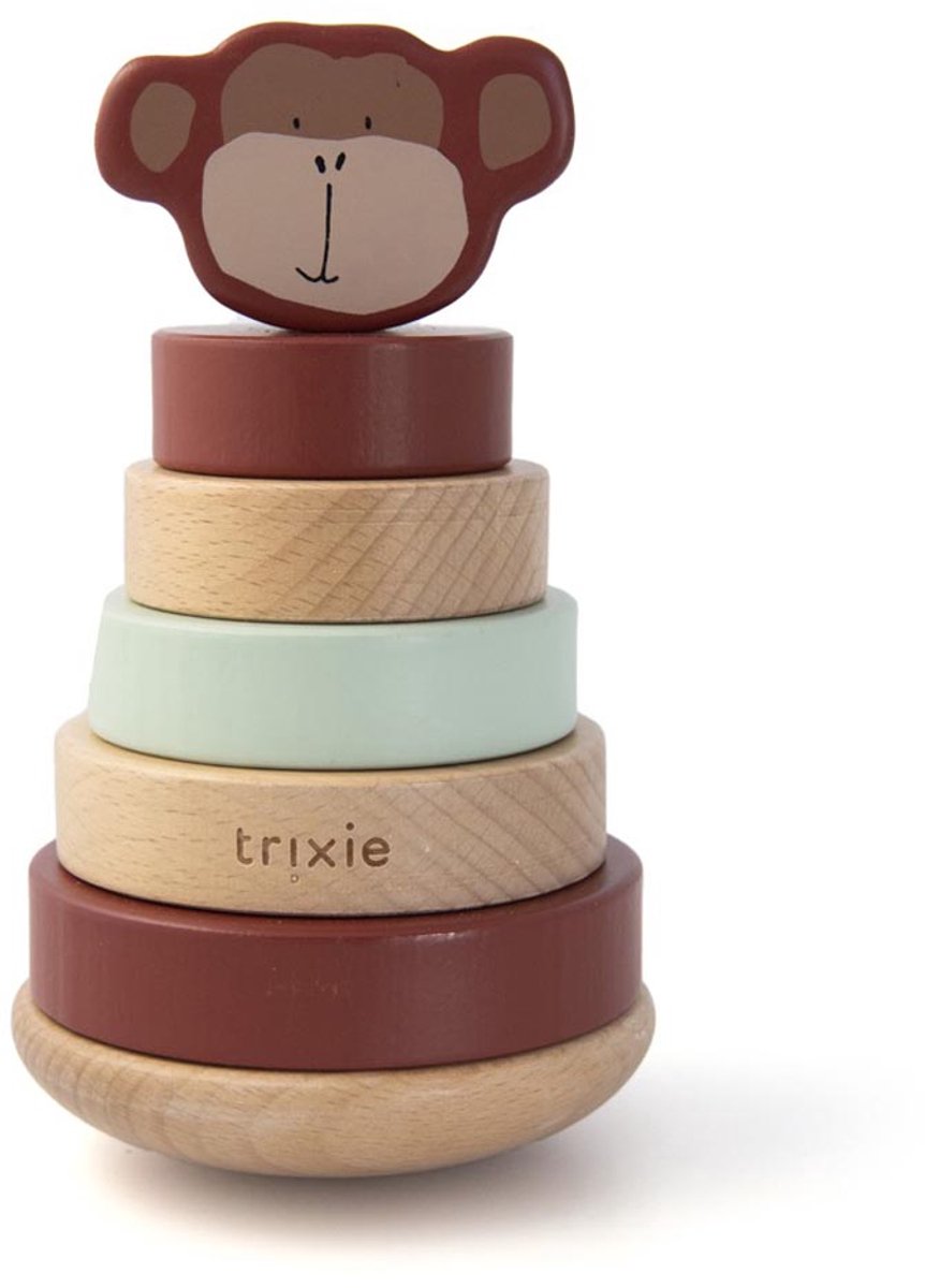 Trixie Wooden Stacking Toys Mr. Monkey, 7dlg.