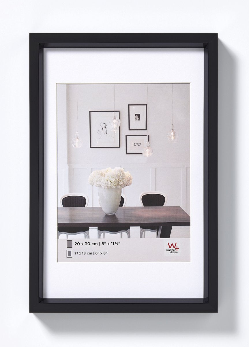 Walther Steel Style - Kunststoffrahmen - Fotogröße 30x45 cm - Schwarz