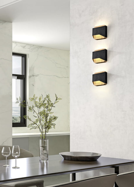 Trio Arino - Wandleuchte - Schwarz matt - inkl. 1x SMD 4,3 W - Osram Leuchtmittel - Beleuchtung nach oben und unten - dimmbar mit Schalter - Wandmontage - Leuchtmittel nicht austauschbar